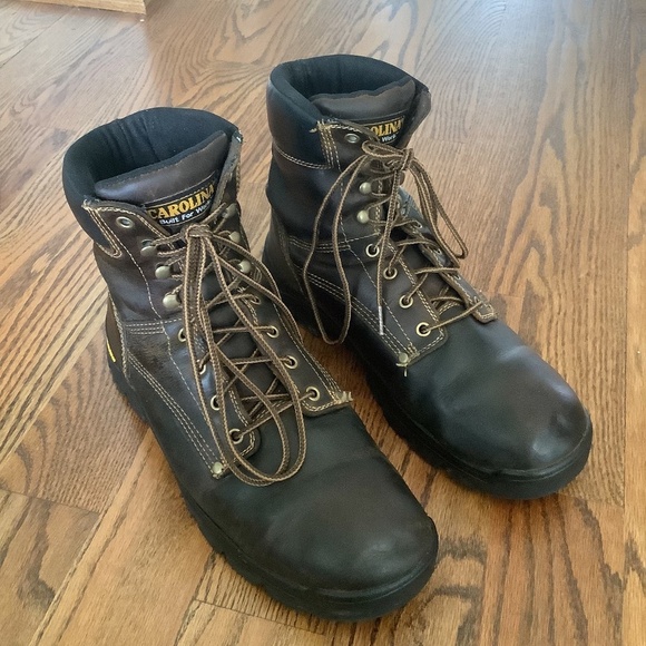 Carolina Men's Rugged Leather Work Boot Size 12 - Picture 4 of 16